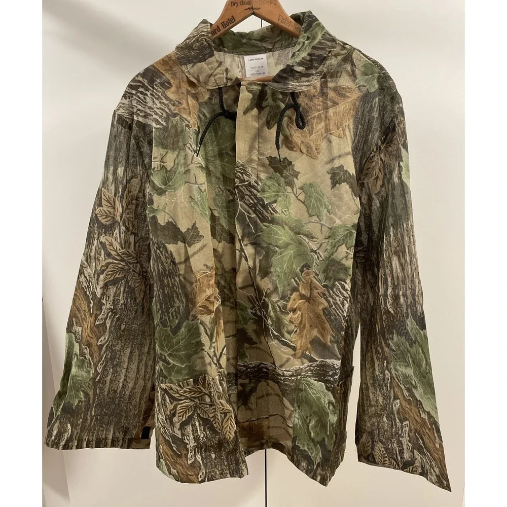 Realtree Liberty Camo Hunter Large Jacket Zip Lightweight Mesh NWT USA Men's